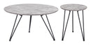 Zuo Modern Kerris Coffee Table Set Gray & Black - 109232