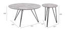 Zuo Modern Kerris Coffee Table Set Gray & Black - 109232