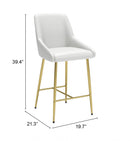 Zuo Modern Madelaine Counter Chair