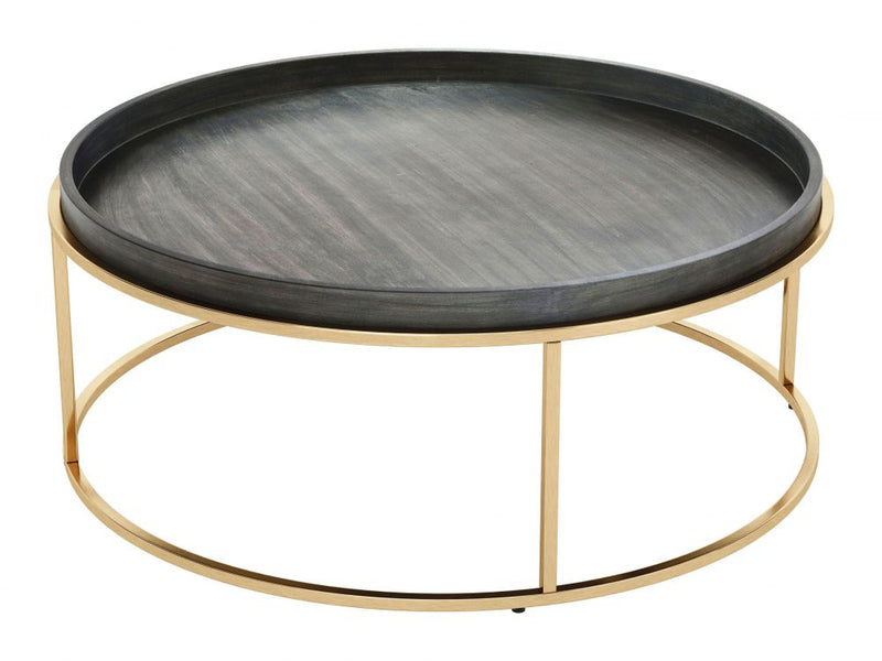 Zuo Modern Jahre Coffee Table Black & Brass - 109385