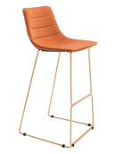 Zuo Modern Adele Bar Chair Orange & Gold - 109502