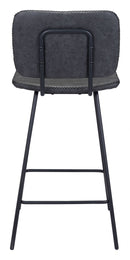 Zuo Modern Boston Counter Chair Vintage Black - 109504 - 2 chairs per order