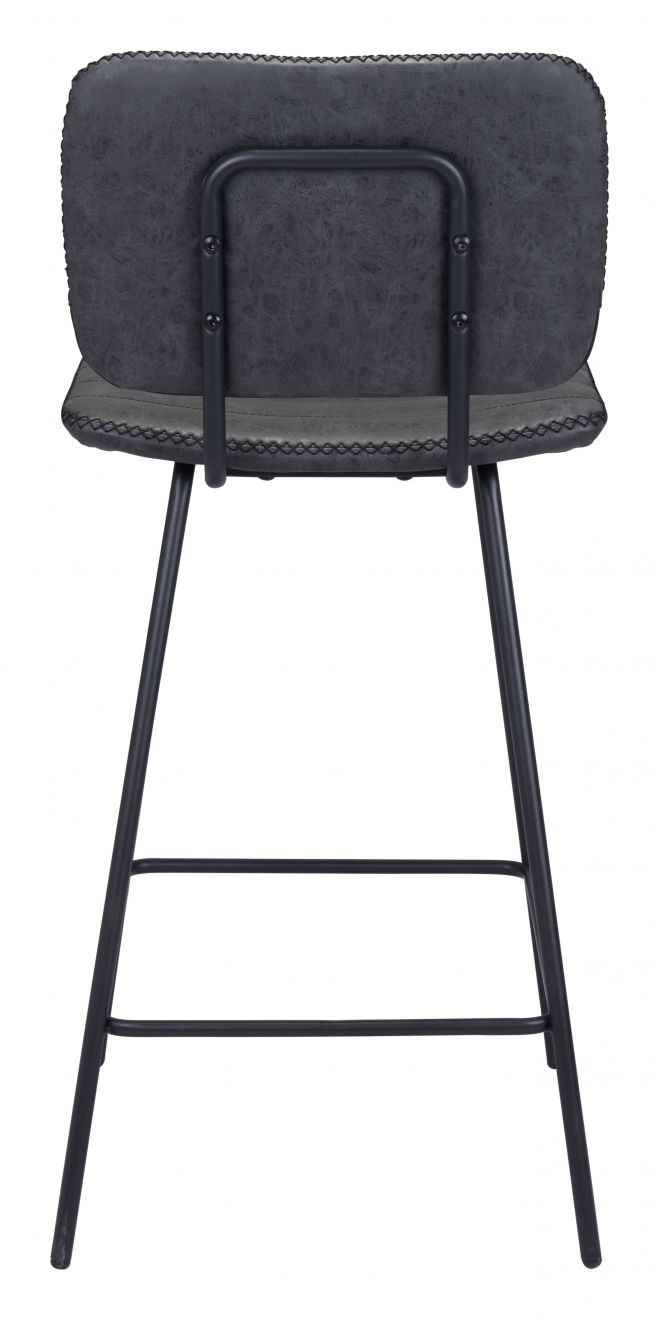 Zuo Modern Boston Counter Chair Vintage Black - 109504 - 2 chairs per order