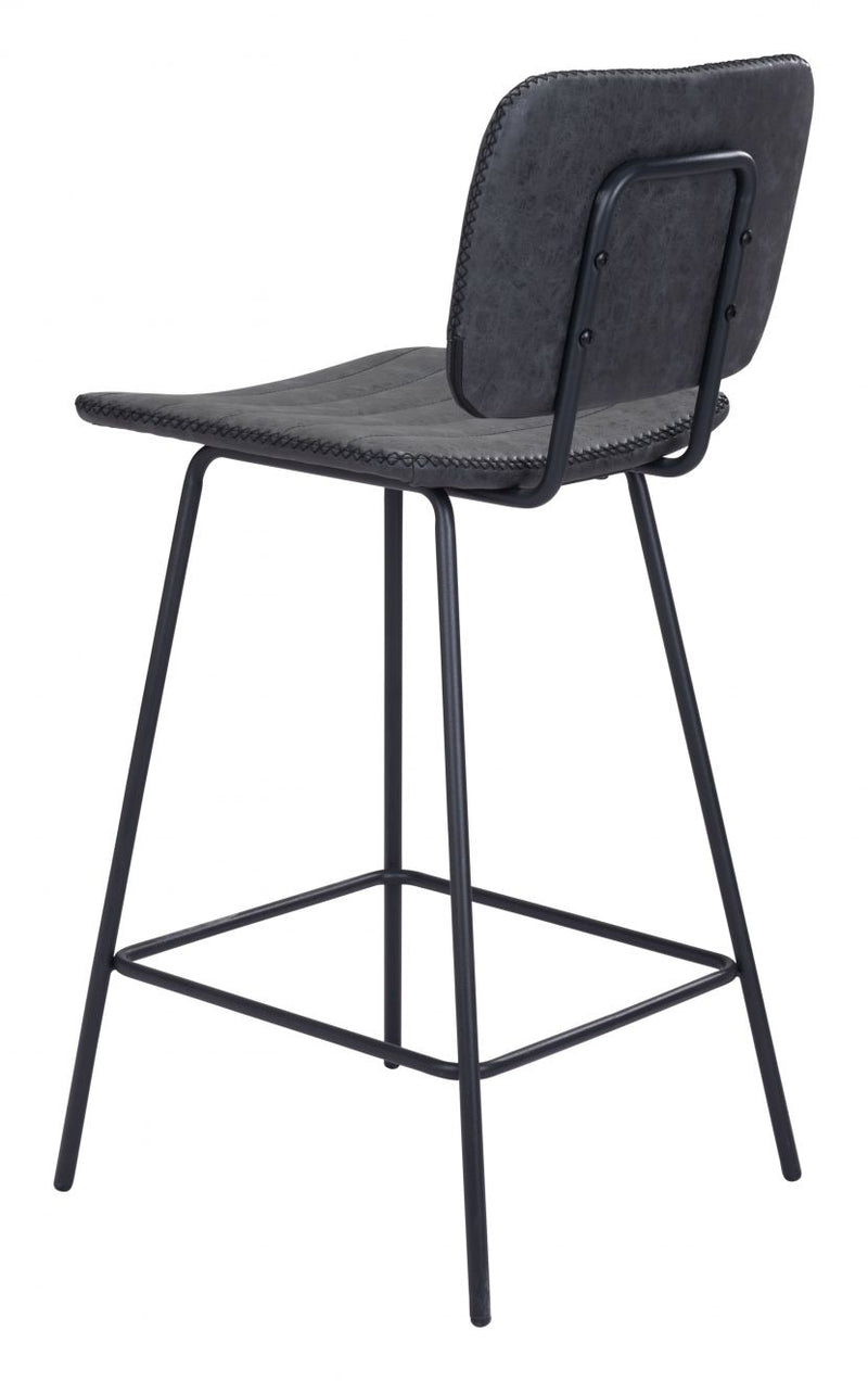 Zuo Modern Boston Counter Chair Vintage Black - 109504 - 2 chairs per order