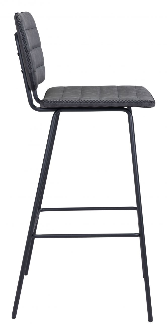 Zuo Modern Boston Bar Chair Vintage Black - 109505 - 2 chairs per order