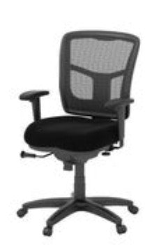 BUDGET MESH CHAIR W/ARMS-BLK