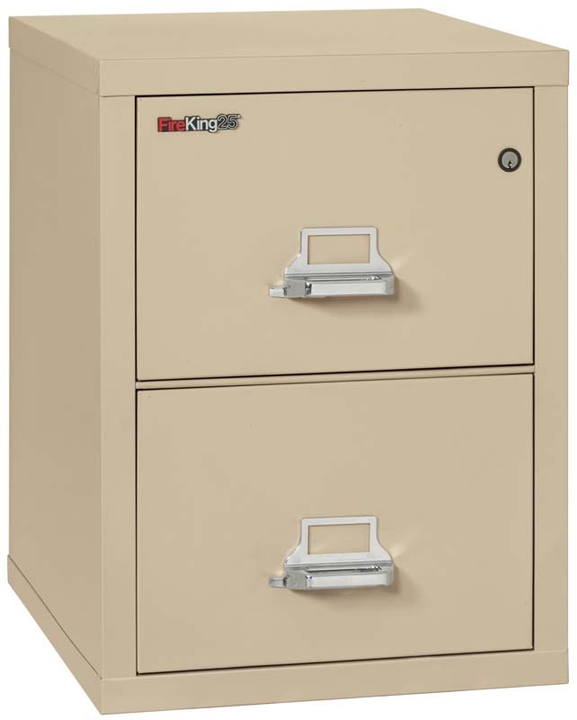 FireKing 2 Drawers Letter  25 - 25-Inch Deep High-Security Vertical File - 2-1825-C