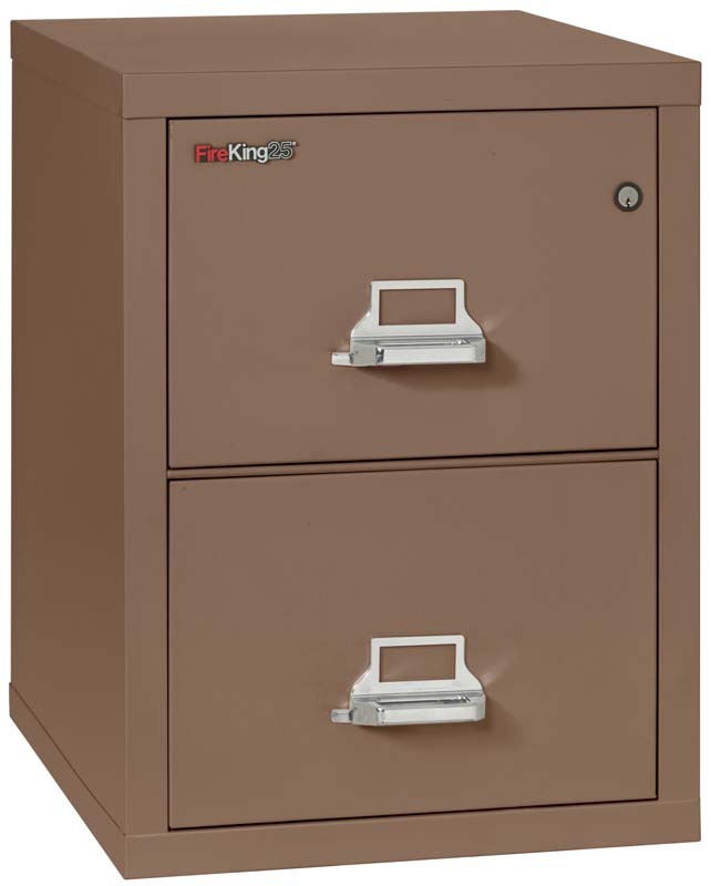FireKing 2 Drawers Letter  25 - 25-Inch Deep High-Security Vertical File - 2-1825-C