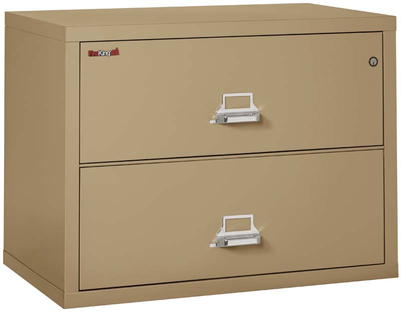 FireKing 2 Drawers Lateral 38" Wide Classic High Security Lateral File Cabinet - 2-3822-C