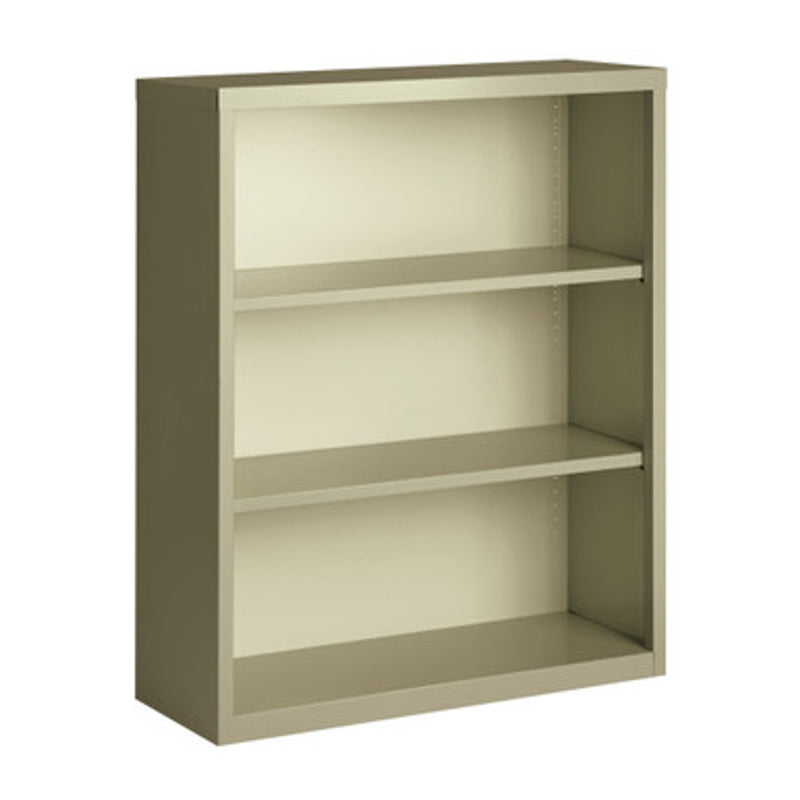Office Source Steel Bookcase Collection 3 Shelf Metal Bookcase, 42" High - OSB3SLF42