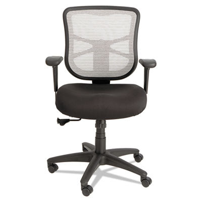 Studio Select Alera Elusion Mesh Mid-Back Swivel/Tilt Chair - Black Seat, White Back ALEEL42B04