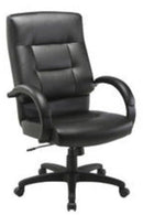 HIGH BACK EXEC CHAIR-BLK LEATH