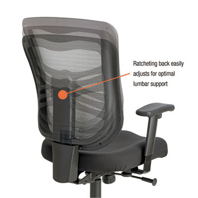 Studio Select Alera Elusion Mesh Mid-Back Swivel/Tilt Chair - Black Seat, White Back ALEEL42B04