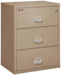 FireKing 3 Drawers Lateral 31" Wide Classic High Security Lateral File Cabinet - 3-3122-C