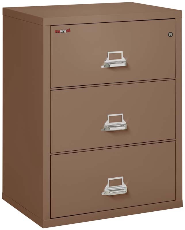 FireKing 3 Drawers Lateral 38" Wide Classic High Security Lateral File Cabinet - 3-3822-C