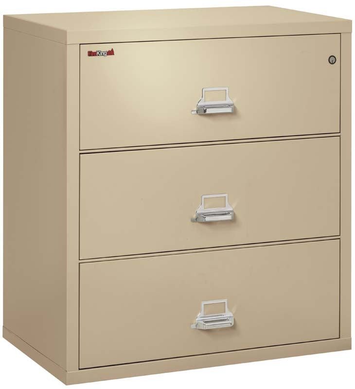 FireKing 3 Drawers Lateral 38" Wide Classic High Security Lateral File Cabinet - 3-3822-C