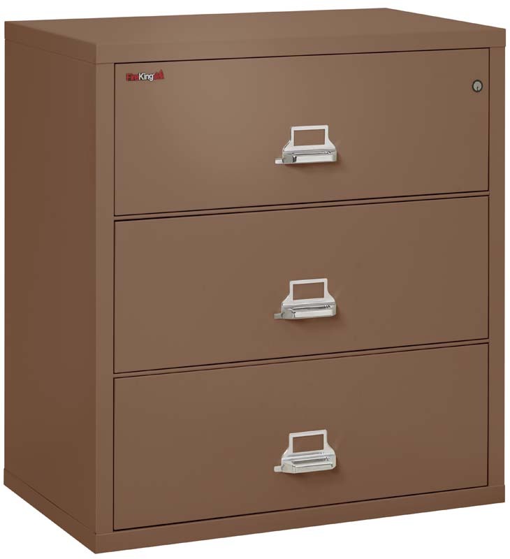 FireKing 3 Drawers Lateral 38" Wide Classic High Security Lateral File Cabinet - 3-3822-C