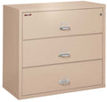 FireKing 3 Drawers Lateral 44" Wide Classic High Security Lateral File Cabinet - 3-4422-C