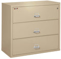 FireKing 3 Drawers Lateral 44" Wide Classic High Security Lateral File Cabinet - 3-4422-C