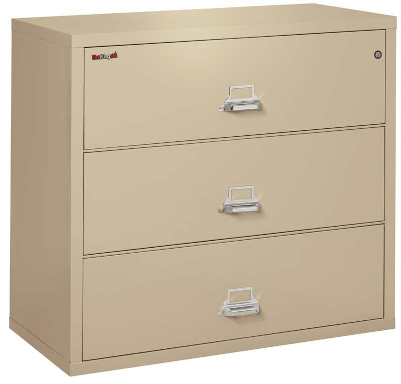 FireKing 3 Drawers Lateral 44" Wide Classic High Security Lateral File Cabinet - 3-4422-C