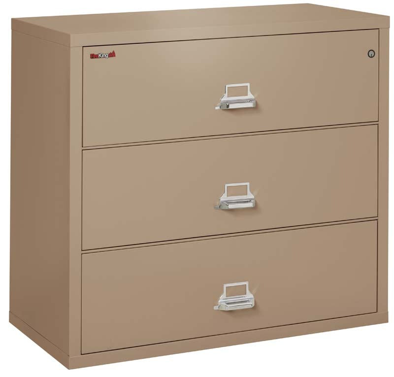 FireKing 3 Drawers Lateral 44" Wide Classic High Security Lateral File Cabinet - 3-4422-C