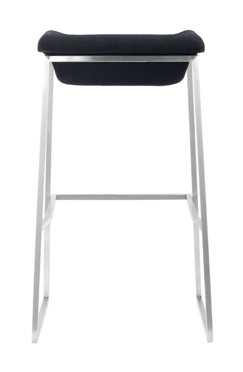 Zuo Modern Lids Barstool Dark Gray - 300033 - 2 chairs per order