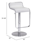 Zuo Modern Equino Barstool