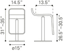 Zuo Modern Equino Barstool