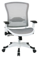Office Star Products - White Frame Managers Chair - 317W-W11C1F2W