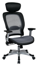 Office Star Products - Professional Light Air Grid Back and Seat Chair With Headrest – 327-66C61F6HL