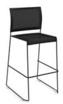 MESH STACK STL BLK FRM/SEAT/BK