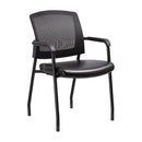 Pacific Coast Furniture Black Guest Chair with Fixed Arms - 3128G