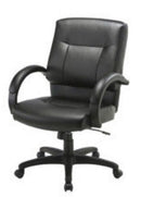 LOW BACK TILTER-BLK LEATHER