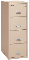 FireKing 4 Drawers Letter 31" Depth 2 Hour Vertical High-Security File Cabinet - 4-1956