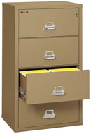 FireKing 4 Drawers Lateral 31" Wide Classic High Security Lateral File Cabinet - 4-3122-C