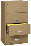 FireKing 4 Drawers Lateral 31" Wide Classic High Security Lateral File Cabinet - 4-3122-C