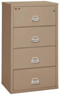 FireKing 4 Drawers Lateral 31" Wide Classic High Security Lateral File Cabinet - 4-3122-C