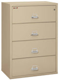 FireKing 4 Drawers Lateral 38" Wide Classic High Security Lateral File Cabinet - 4-3822-C