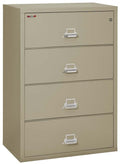 FireKing 4 Drawers Lateral 38" Wide Classic High Security Lateral File Cabinet - 4-3822-C