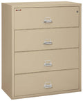 FireKing 4 Drawers Lateral 44" Wide Classic High Security Lateral File Cabinet - 4-4422-C