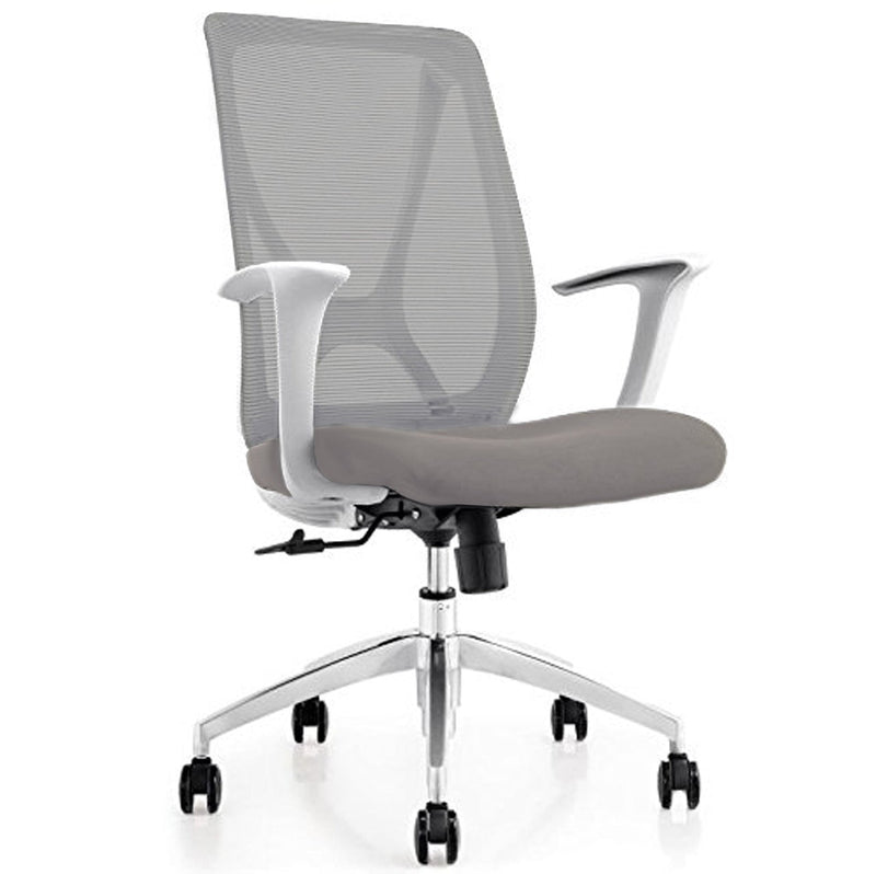 Ergo HQ SYN-X Ergonomic Grey Mesh With White Frame Task Chair - TC-816-GY