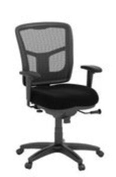 BUDGET MESH CHAIR W/ARMS-BLK
