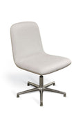 White High Point Orbit Armless Swivel Chair