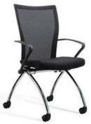 NESTING CHAIR W/ARMS-BLACK