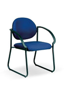 Silla de visita de metal High Point serie 700 con base patín - 734