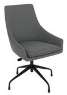 TUCKER GUEST CHAIR-DK GRY PU10