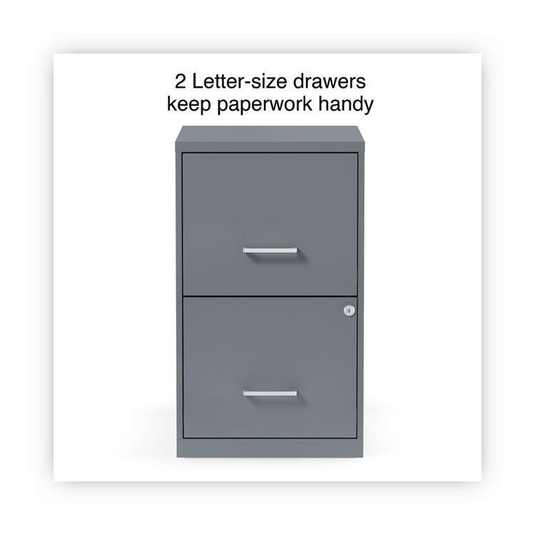 Alera Soho Vertical File Cabinet, 2 Drawers: File/File, Letter - ALESVF1824