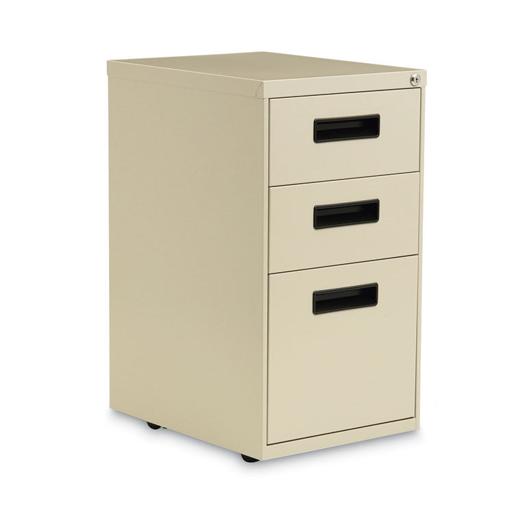 Alera File Pedestal, Left or Right, 3-Drawers: Box/Box/File, Legal/Letter - ALEPABBF