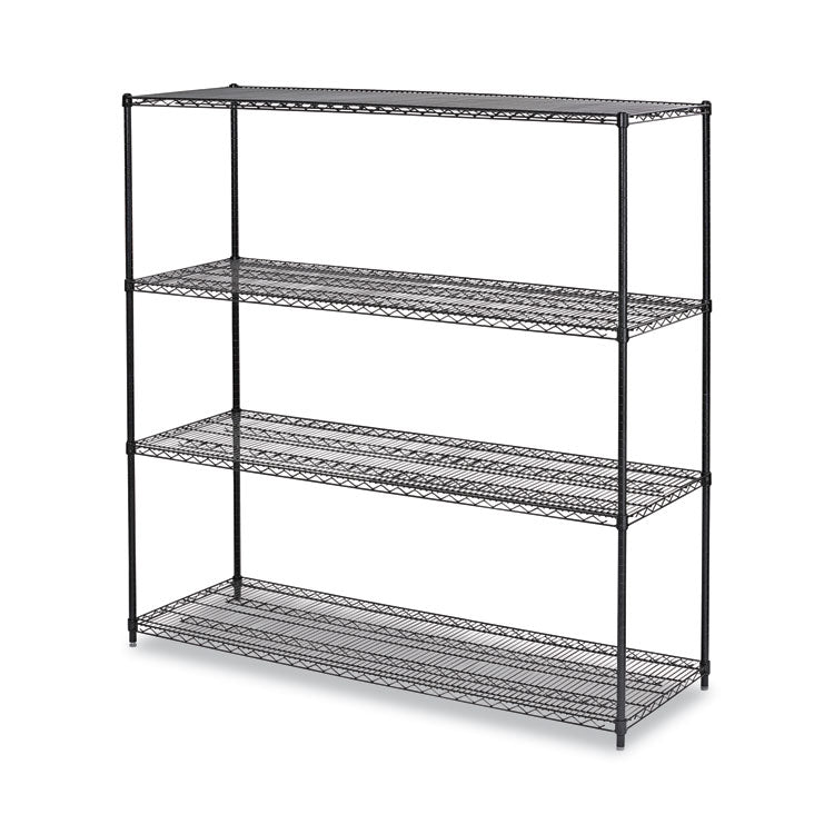 Alera BA Plus Wire Shelving Kit, Four-Shelf - ALESW2072