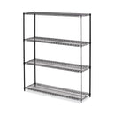 Alera All-Purpose Wire Shelving Starter Kit, Four-Shelf - ALESW2060